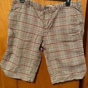 Maurices plaid shorts size 11/12